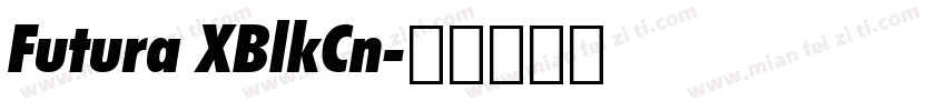 Futura XBlkCn字体转换